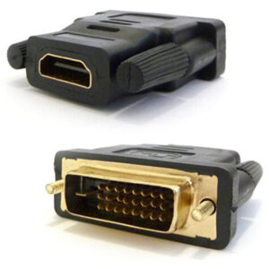 Преходник , HDMI/F - DVI24+1(5)/M, Черен - 17139
