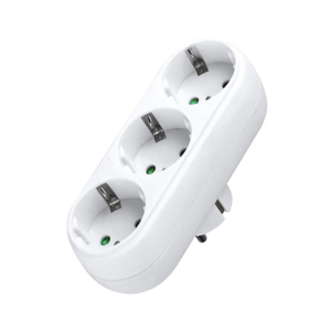 Разклонител , 3 Гнезда, 220V, Без кабел, Бял - 17707