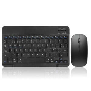 Комплект мишка и клавиатура  030, Bluetooth, Черен - 6165