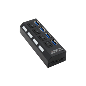 USB хъб , USB 3.0, 4 Порта, Черен - 12062