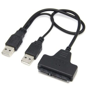 Преходник, , USB 2.0 към SATA, Черен - 18296