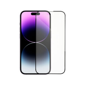 Стъклен протектор DeTech, за iPhone 15 Plus, 3D Full glue, 0.3mm, Черен - 52722