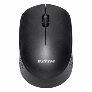 Мишка DeTech D17WL, Безжична, USB, Черен - 787