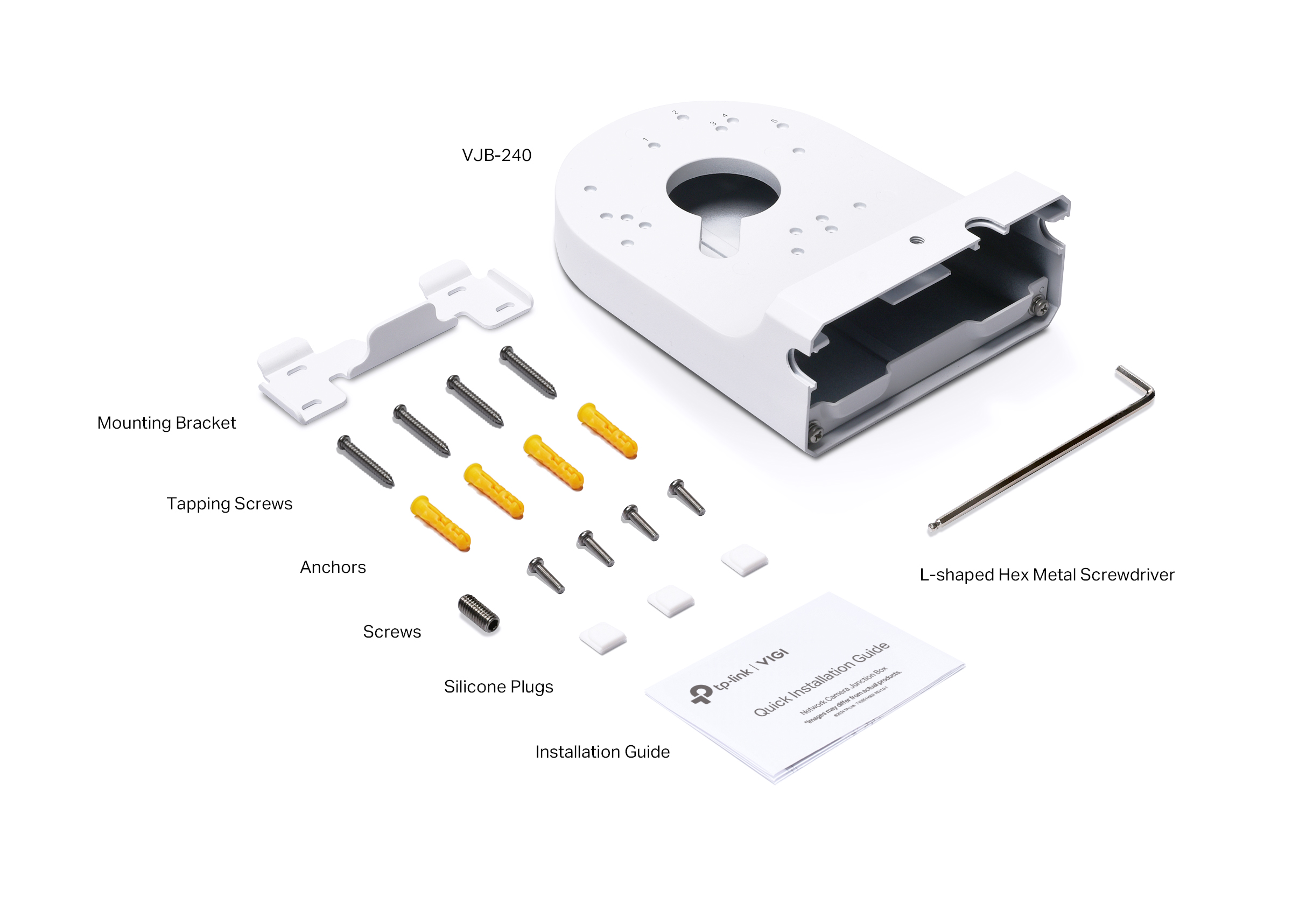 Разклонителна кутия за монтаж на мрежова камера VIGI TP-Link VJB-240 - Image 5