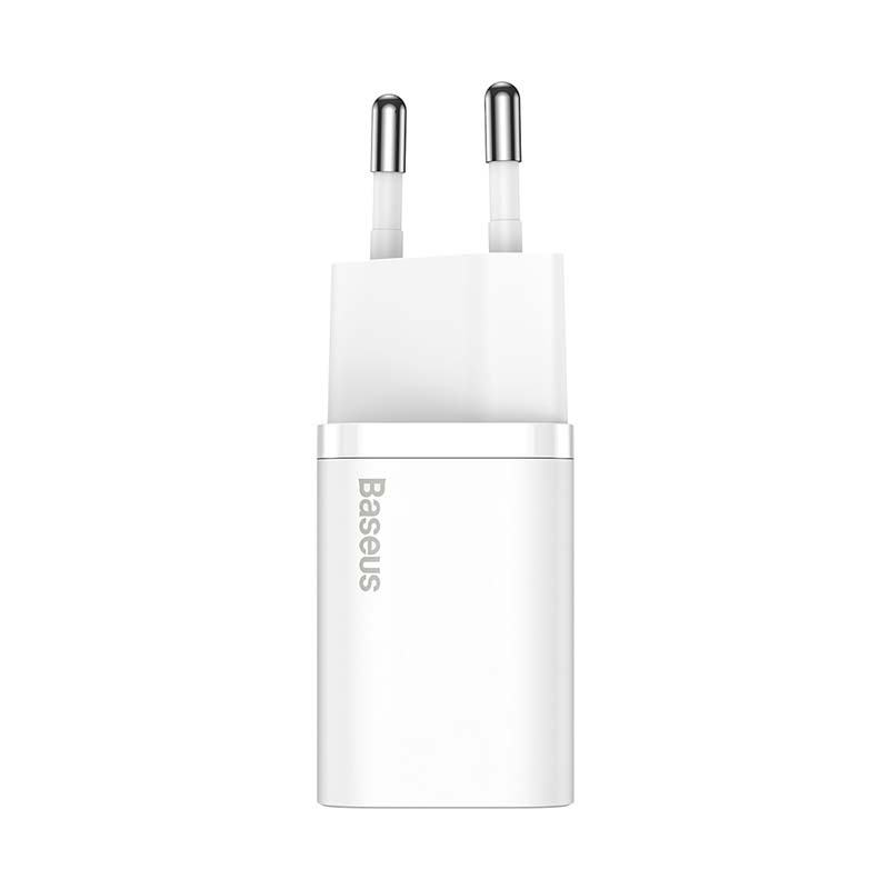 Зарядно устройство Baseus Super Si 25W с кабел USB-C към USB-C 1м TZCCSUP-L02 - бяло - Image 2