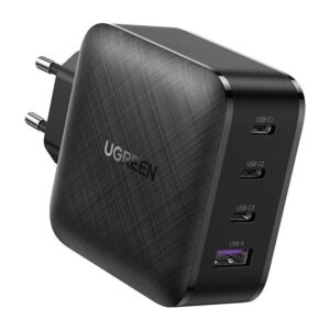Зарядно устройство Ugreen CD224 70774, 220V 3xUSB-C, 1xUSB A, GaN, 65W, NEXODE