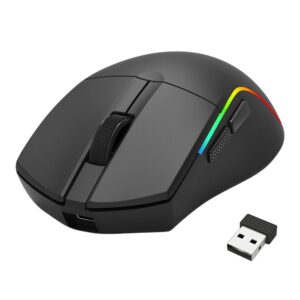 Геймърска мишка Redragon Deicide Standard M816-STD с кабел и безжична Bluetooth връзка, RGB осветление - черна
