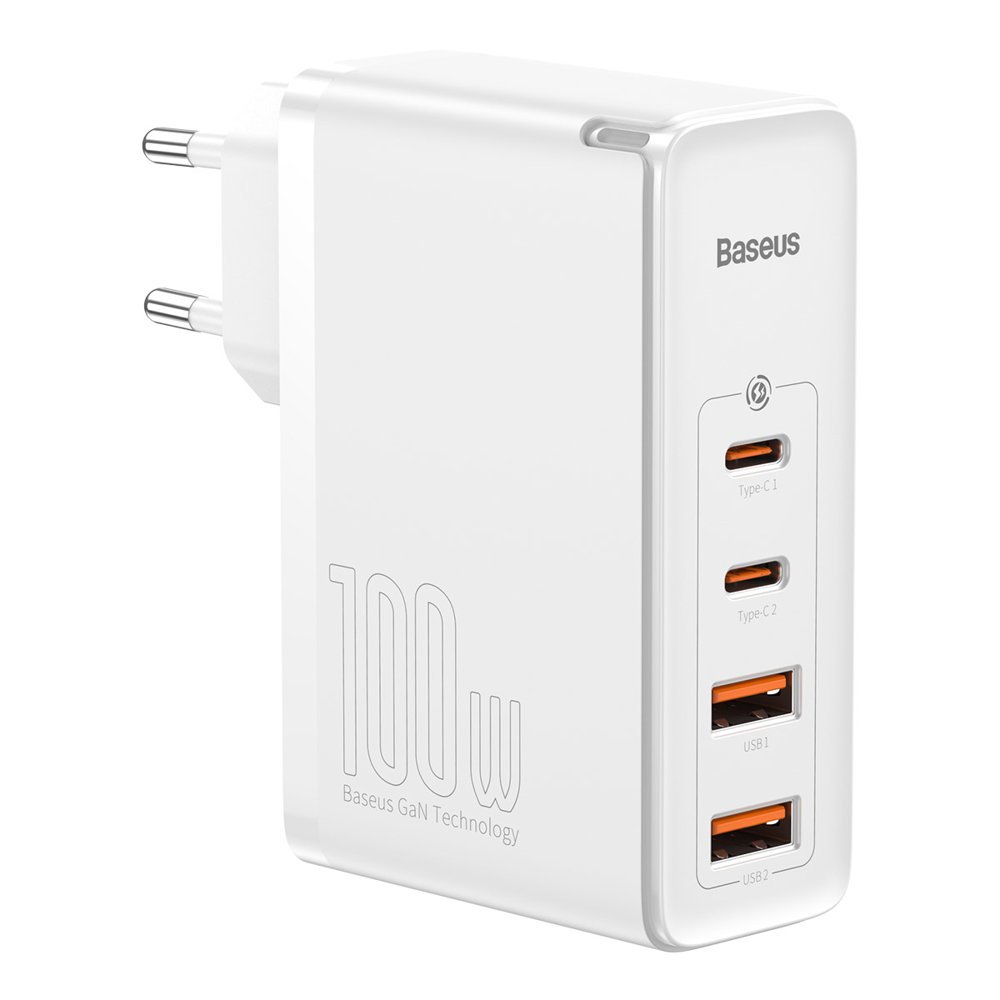 Зарядно устройство Baseus GaN2 Pro 2x USB Type-C / 2x USB 100W CCGAN2P-L02 - бял - Image 2