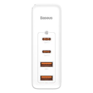 Зарядно устройство Baseus GaN2 Pro 2x USB Type-C / 2x USB 100W CCGAN2P-L02 - бял