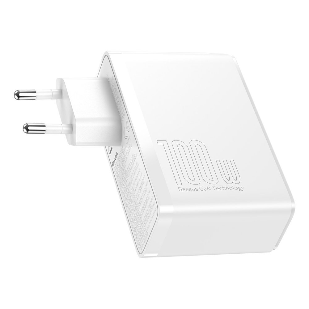 Зарядно устройство Baseus GaN2 Pro 2x USB Type-C / 2x USB 100W CCGAN2P-L02 - бял - Image 5