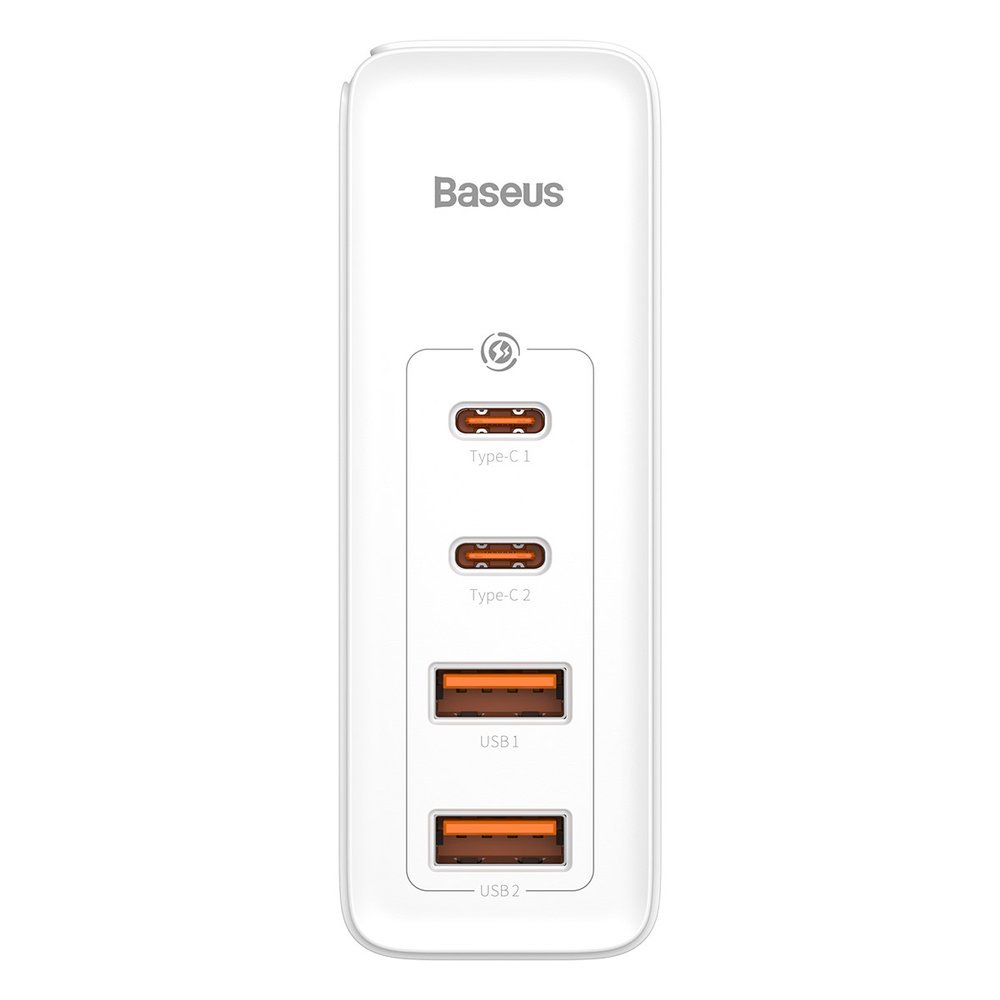 Зарядно устройство Baseus GaN2 Pro 2x USB Type-C / 2x USB 100W CCGAN2P-L02 - бял