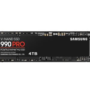 Твърд диск Samsung SSD 990 PRO 4TB PCIe 4.0 NVMe 2.0 M.2 MZ-V9P4T0BW
