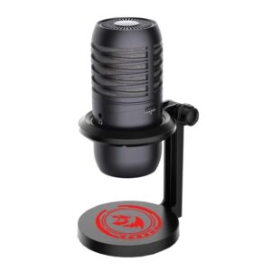 Микрофон Redragon Nebula GM211 с черно RGB осветление и стойка - черен