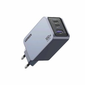 3-портово бързо зарядно устройство Ugreen NEXODE PRO X757 25874 - 220V 2xUSB-C,1xUSB A, GaN,100W