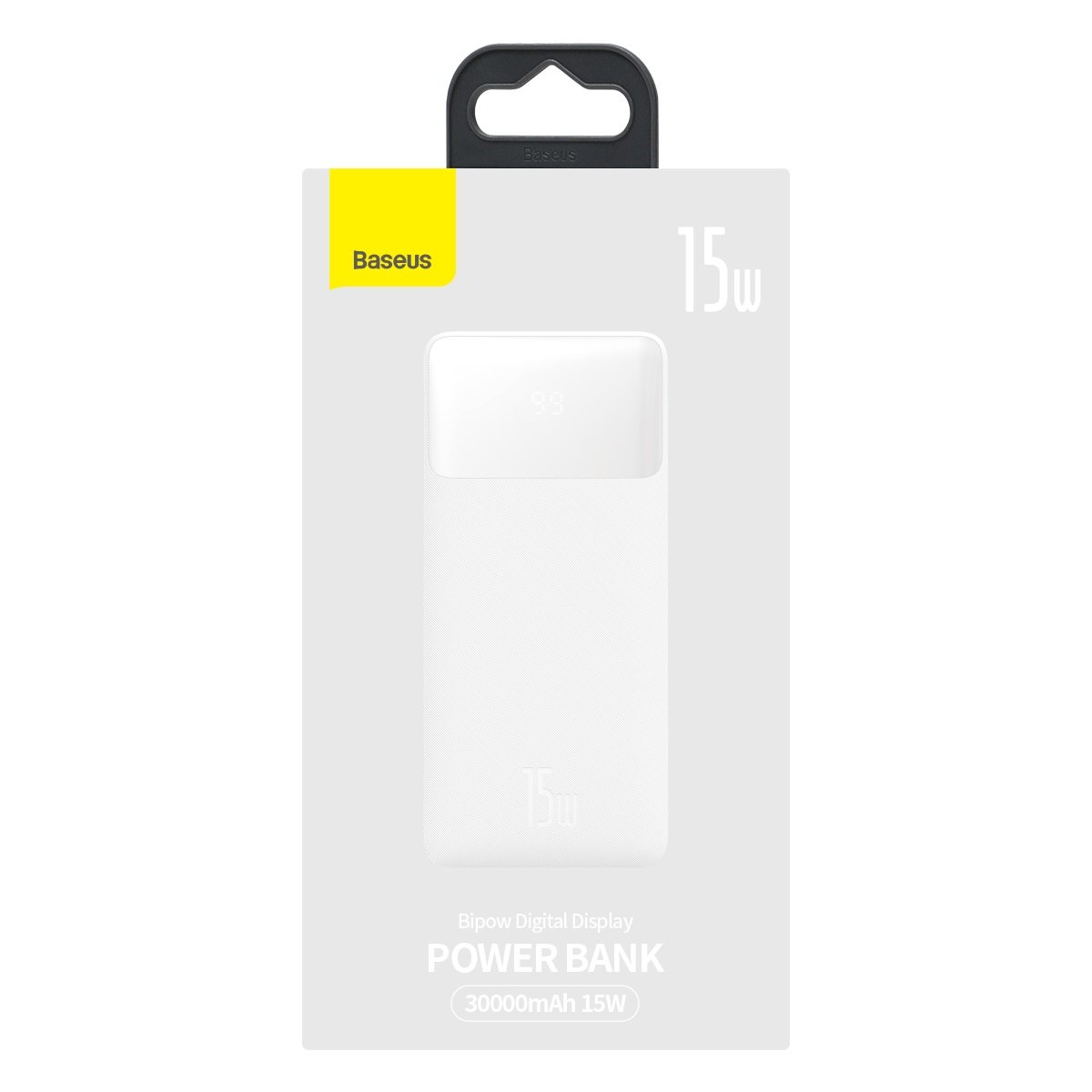 Външна батерия Baseus Bipow PPBD050202 30000mAh 15W бял + USB-A - Micro USB кабел 0.25m бял - Image 5