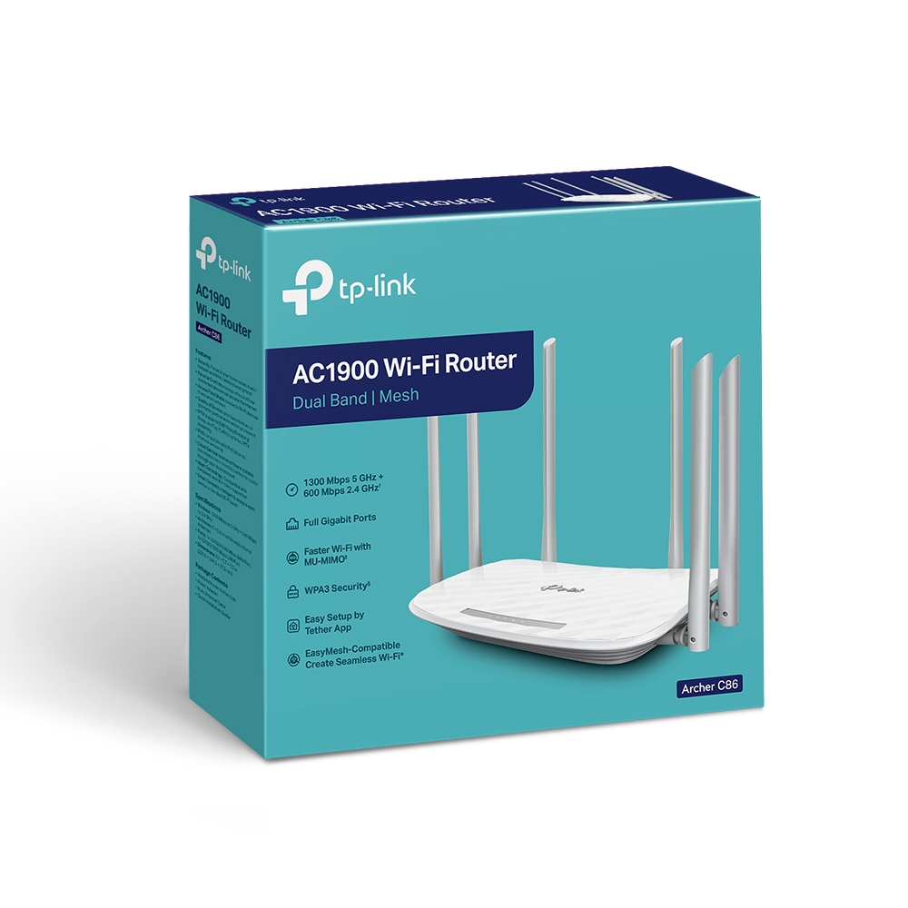 Двулентов Wave2 Wi-fi рутер TP-Link Archer C86 AC1900 - Image 4