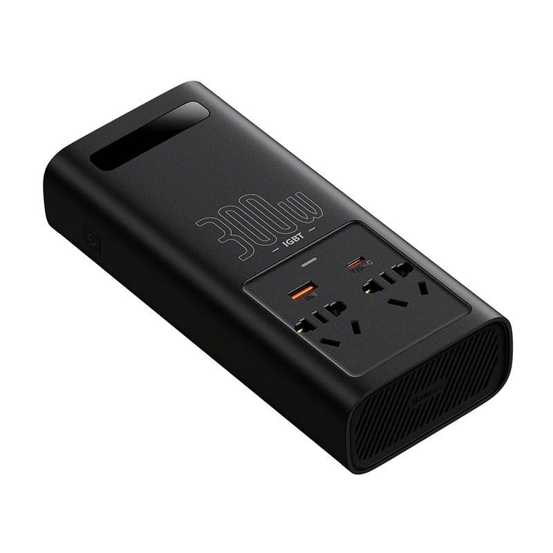 Baseus захранващ инвертор 300W 220V (CN / EU Plug) CGNB010101 - черен - Image 5