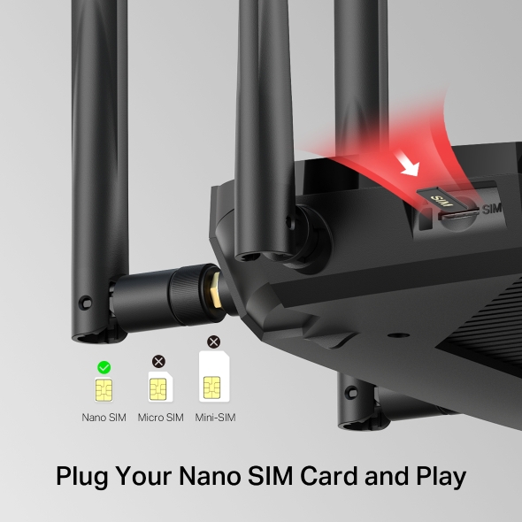 Безжичен Рутер Mercusys MB235-4G 4G+ Cat6 AC1200 Dual Band Gigabit - Image 5