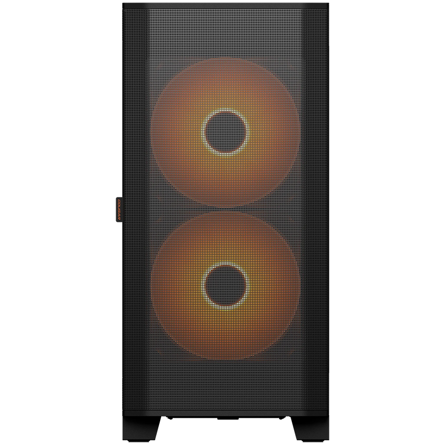 COUGAR AIRFACE FLO RGB PC Case, Mid Tower, Black - Image 2