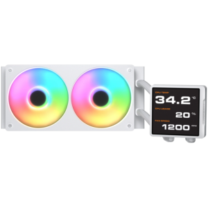 COUGAR Poseidon Vistek Pro ARGB 240 AiO Liquid Watercooling - White