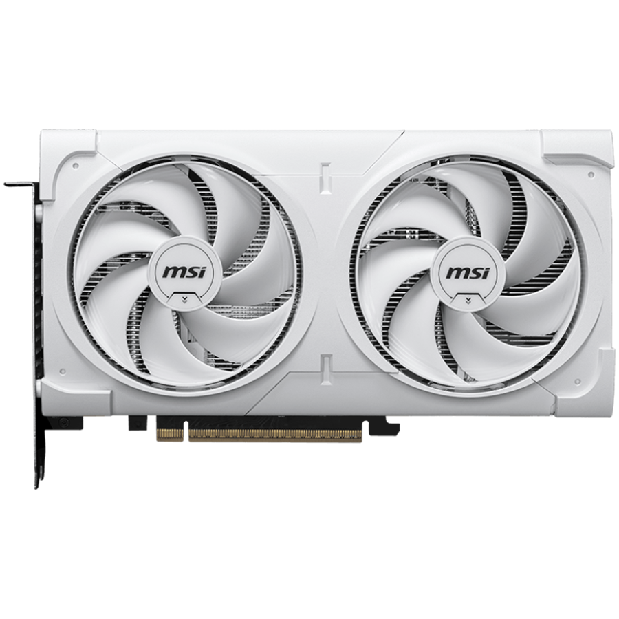 MSI Video Card NVIDIA GeForce RTX 5060 Ti 16G VENTUS 2X OC WHITE PLUS, 16GB GDDR7, 128-bit, 2602 MHz Boost, 4608 CUDA Cores, PCIe 5.0 (x8), 3x DP 2.1b, HDMI 2.1b, RAY TRACING, Dual Fan, 180W TDP, 8-pin PCIe Power, G-SYNC, 2-Slot, 3Y - Image 2