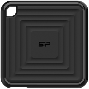 Silicon Power PC60 256GB Portable SSD SATAIII USB 3.2 Gen2 (Type-C) Portable SSD, R/W: up to 540MB/s; 500MB/s, Black
