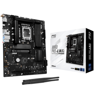 ASROCK B860 PRO-A WIFI, Socket 1851, 4x DDR5, WiFi, Bluetooth, ATX
