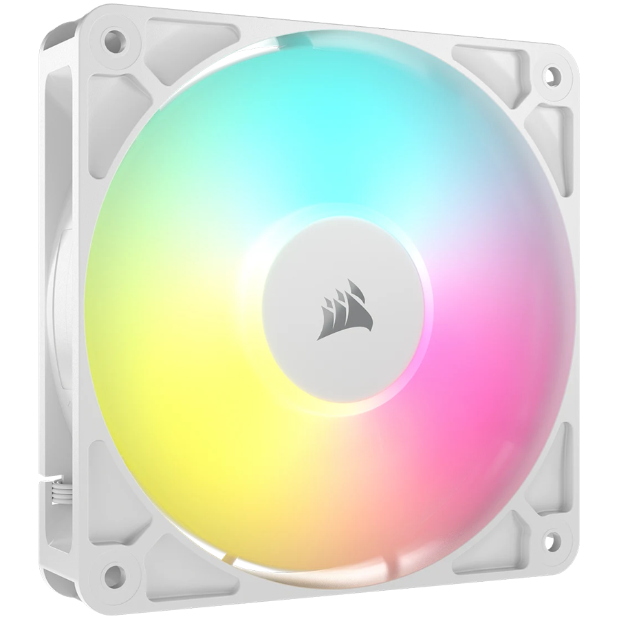 CORSAIR RS120 ARGB White, 120mm ARGB Fan, Single Pack