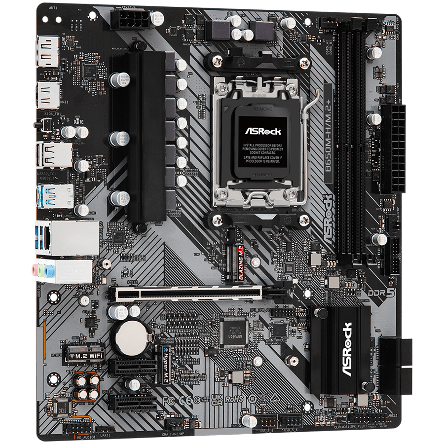 ASROCK B650M-H/M.2+ mATX AM5 DDR5 - Image 2