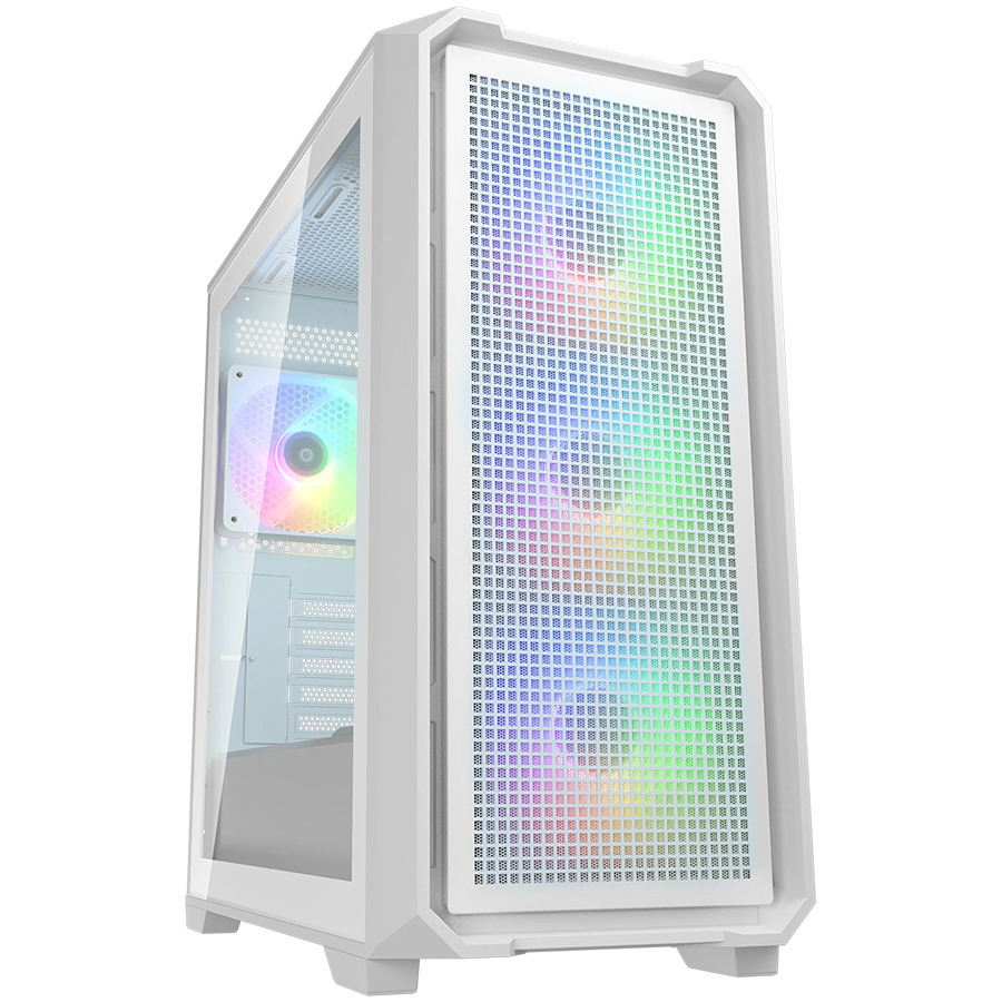 COUGAR MX600 Mini V2 RGB PC Case, Mini Tower, White