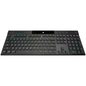 CORSAIR K100 RGB AIR Wireless Ultra-Thin Mechanical, Backlit RGB LED, CHERRY ULP Tactile, Black