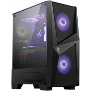 MSI MAG FORGE 100M, Mid-Tower, ATX/Micro-ATX/Mini-ITX, 2x USB 3.2 Gen 1 Type-A, 1x Audio/1x Mic - MAG_FORGE_100M