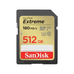 Карта памет SANDISK Extreme SDXC 512GB, UHS-I, Class 10, U3, V30