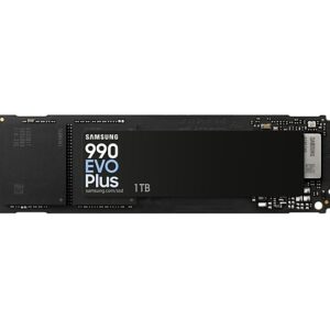 Samsung SSD 990 EVO Plus 1TB PCIe 4.0 NVMe 2.0 M.2 V-NAND 3-bit MLC, 256-bit Encryption, Read 7150 MB/s Write 6300 MB/s  - MZ-V9S1T0BW