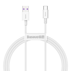 Кабел Baseus Superior CATYS-02 USB към USB-C, 66W, 1м, бял