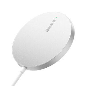 Безжично магнитно зарядно устройство Baseus Simple Mini3 15W CCJJ040012 - бяло