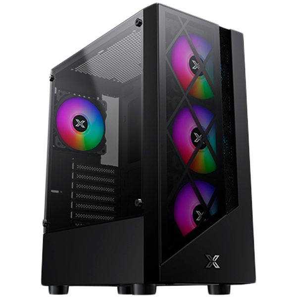 Xigmatek Duke EN49158, ATX/M-ATX/Mini ITX, USB3.0x1 & 2.0x2, Meshed & TG Frontpanel, Left TG, Front 4PCS X24F Fan