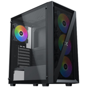 Xigmatek Blade EN40887 ATX/M-ATX/MINI ITX, USB3.0 X1, USB2.0 X2, HD AUDIO, Mehsed Grill Frontpanel & Left Tempered Glass, 4PCS X20C Auto Running LED Fan
