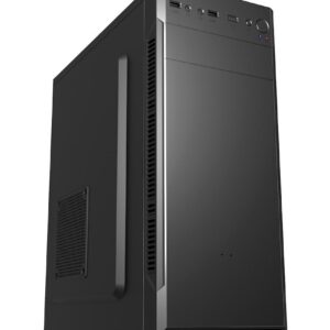 Кутия FSP CMT160 ATX Mid Tower, Черна - FORT-CASE-CMT160