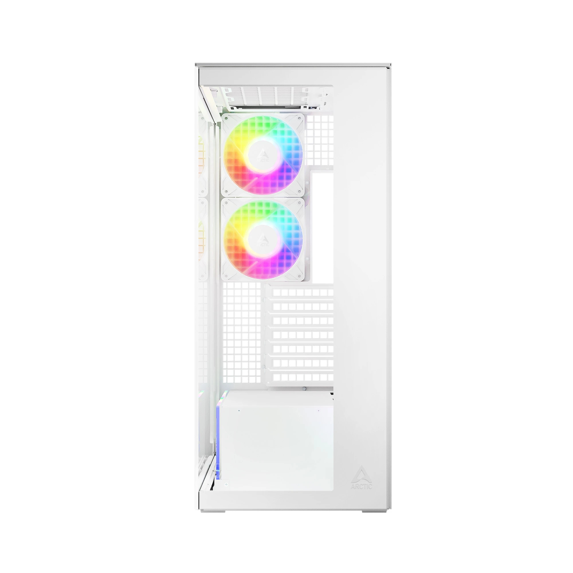 Arctic кутия Case E-ATX - Xtender (White) - 5 A-RGB Fans included - ACPCC00014A - Image 2