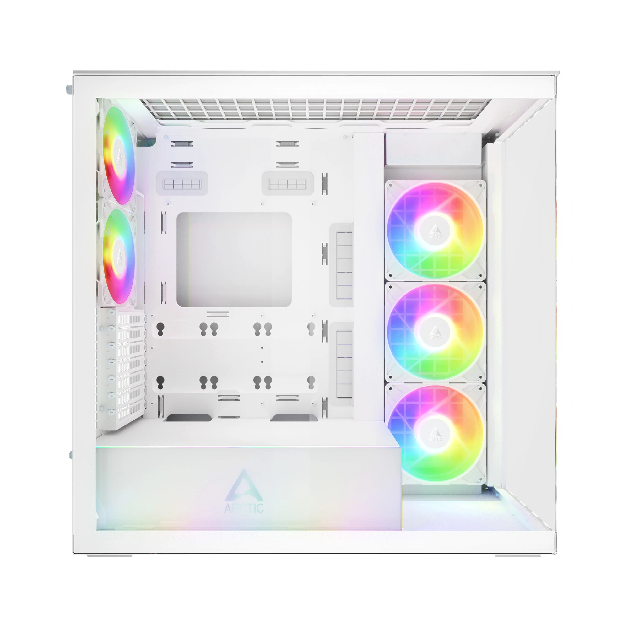 Arctic кутия Case E-ATX - Xtender (White) - 5 A-RGB Fans included - ACPCC00014A - Image 3