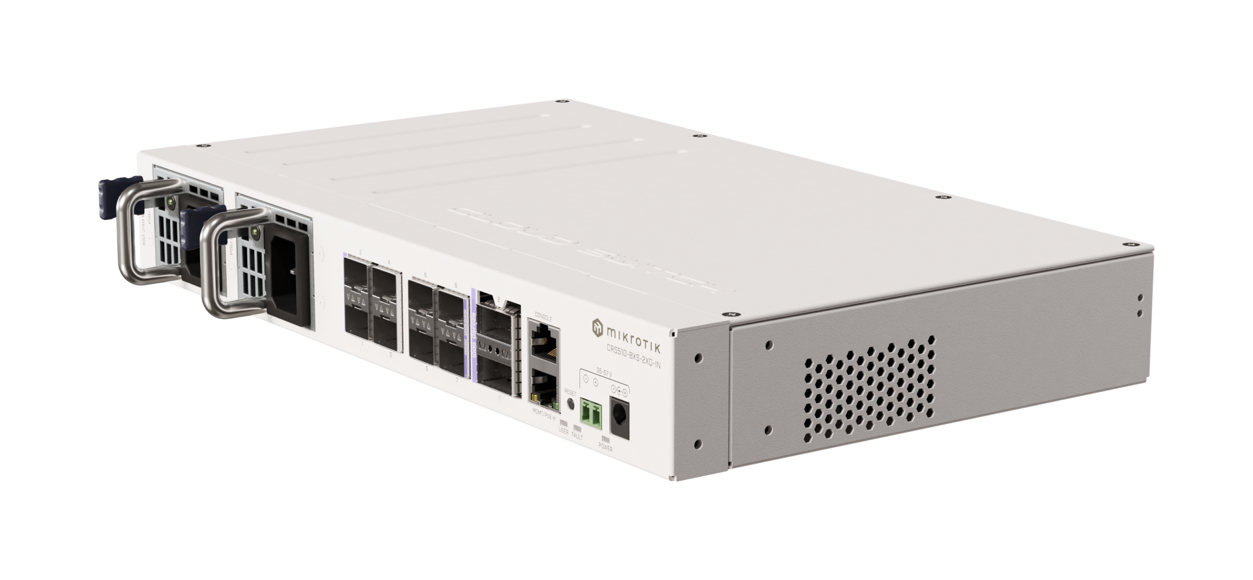 Комутатор MikroTik CRS510-8XS-2XQ-IN 2x 100 Gigabit QSFP28 порта, 8x 25 Gigabit SFP28 порта - Image 2