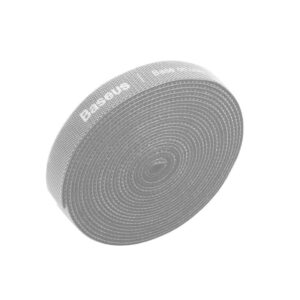 Лента за организиране на кабели Baseus Rainbow Circle Velcro Strap, 3 м, ACMGT-F0G - сива