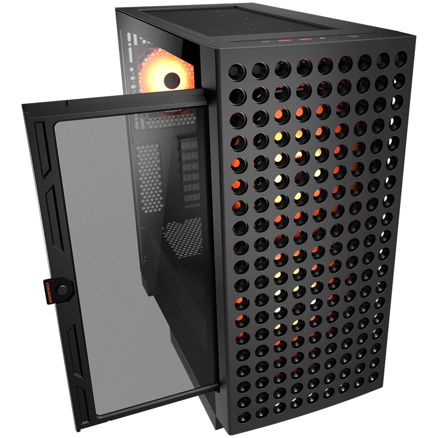 COUGAR AIRFACE ECO RGB PC Case, Mid Tower, Black - Image 3