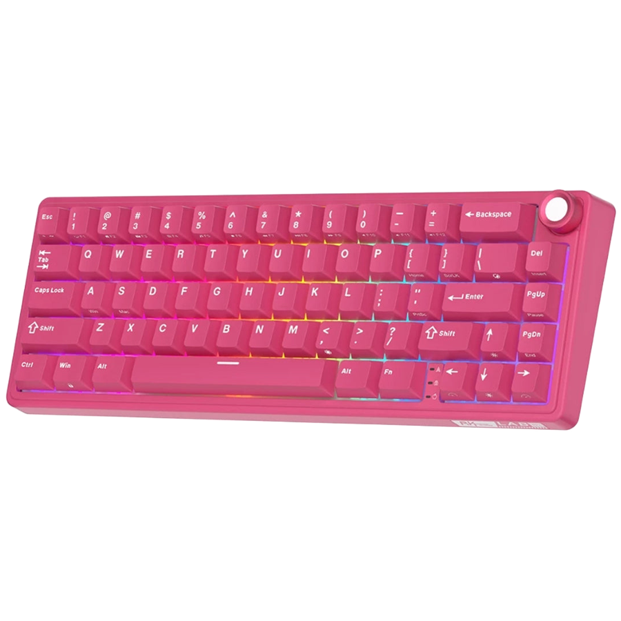 ROYAL KLUDGE R65 Berry Red Gaming Keyboard Cream Switch - Image 4