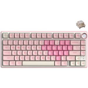 ROYAL KLUDGE R75 Pink Melody Gaming Keyboard Cream switch
