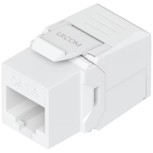 Ubiquiti UniFi  UACC-Keystone-Jack-C6 keystone for terminating a Cat6 Ethernet jack without the use of a punch-down or crimping too, (12) Keystone Jacks per pack