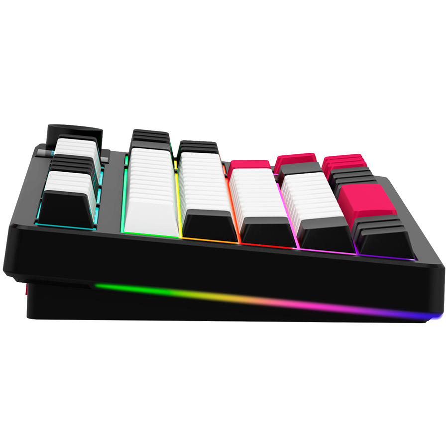 LORGAR KBP70TKLW, Wireless TKL Mechanical Gaming Keyboard Pro, Black/red, EN layout - Image 4