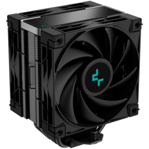 DeepCool AK400 ZERO DARK PLUS, CPU Air Cooler, 2x120mm FDB PWM Fan, Core Touch Technology 2.0, 4 Heatpipes, LGA1851/1700/1200/115x, AMD AM5/AM4, 127x123x155 mm(LxWxH), 3Y, R-AK400-BKNNMD-G-1
