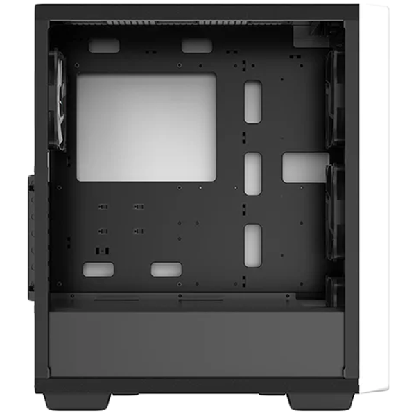 DeepCool CC560 WH V2, Mid Tower, Mini-ITX/Micro-ATX/ATX, 1xUSB3.0, 1xUSB2.0, 1xAudio, 4x120mm Pre-Installed LED Fans, Tempered Glass, Mesh Panel, White - Image 3